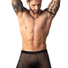 Man wearing black Male Power Mesh 2.0 Mini Short Front