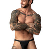 Man Wearing Black Male Power Eco Cozy Jock Front