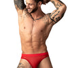 Man Wearing Red Male Power Mesh 2.0 Bong Thong Front