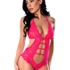 Halter Teddy w/ Snap Crotch