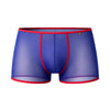 Blue Pride Mesh Gossammer Trunk, Men's Low Rise Underwear Front