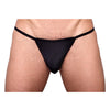 Black Pride Metro String Bikini, Men's Low Rise Underwear on a white background