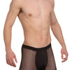 Man Wearing Tartarus Mesh Trunk, Men's See-Through Mesh Underwear