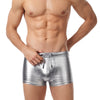 Tartarus Metallic Trunk, Men's Shiny Stretch Swimwear