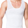 White Tartarus Shape Enhancer Tank Top, Men's Compression Slimming Tank