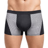 Man Wearing Tartarus Striped Cotton Boxer Brief, Men's Breathable Underwear Front