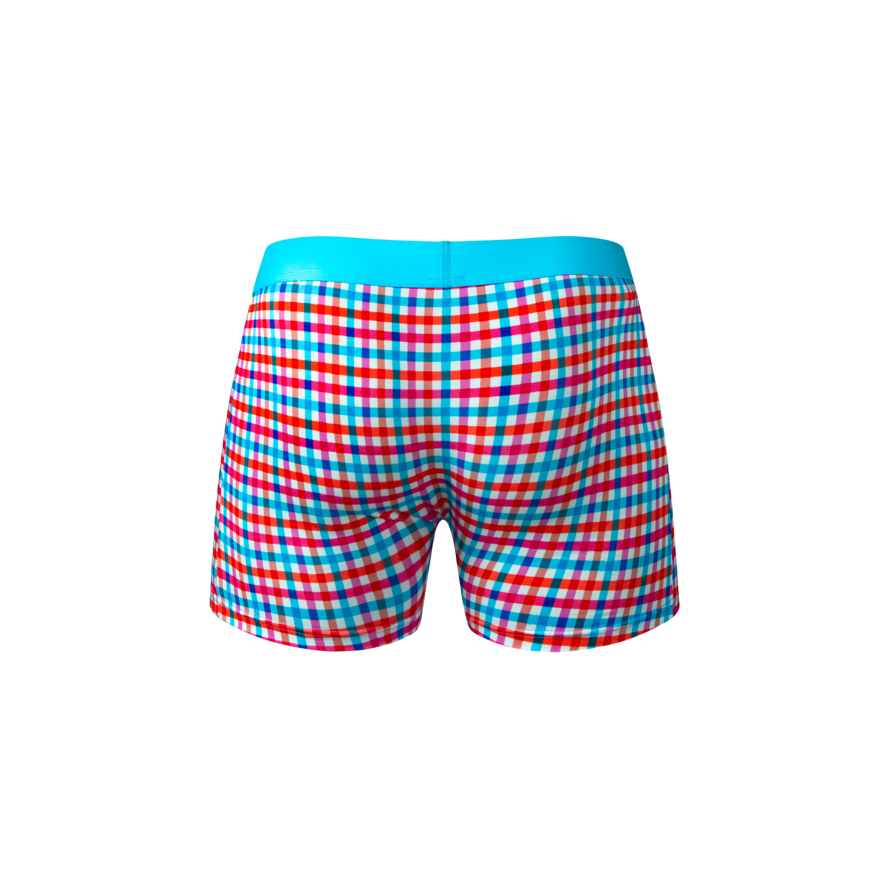 Male Power So Comfy Gingham Boxer Brief