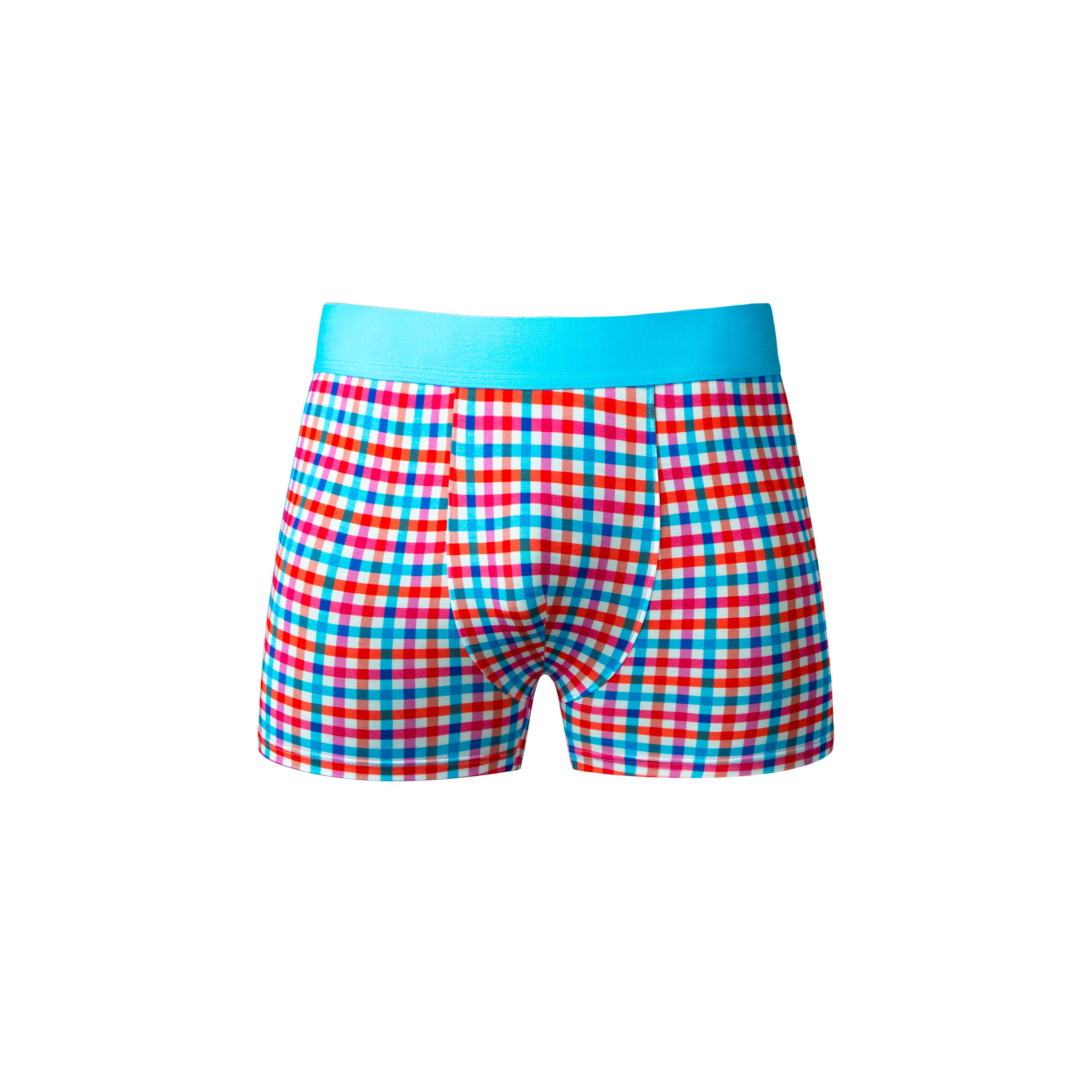 Male Power So Comfy Gingham Boxer Brief