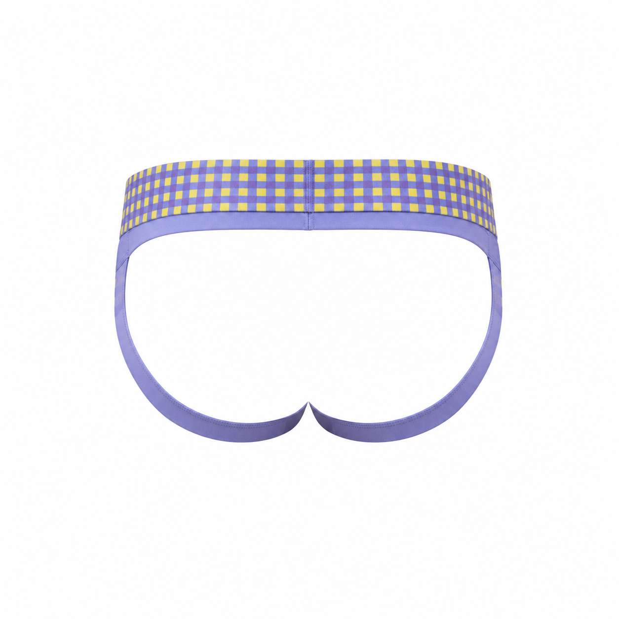 Male Power So Comfy Gingham Jock (Purple)