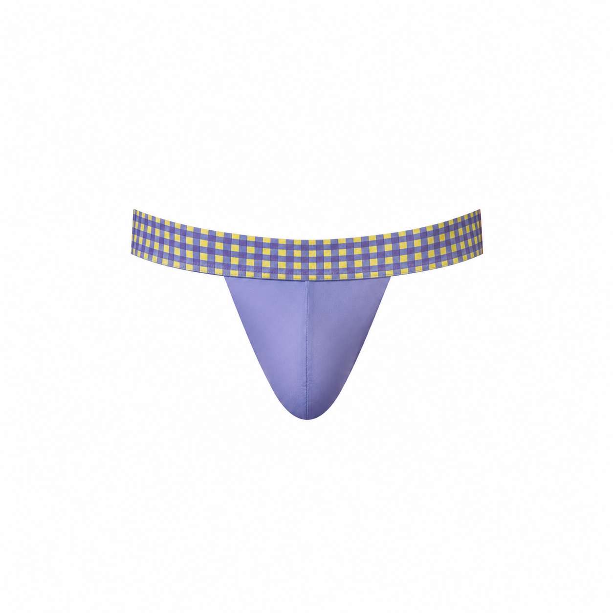 Male Power So Comfy Gingham Jock (Purple)