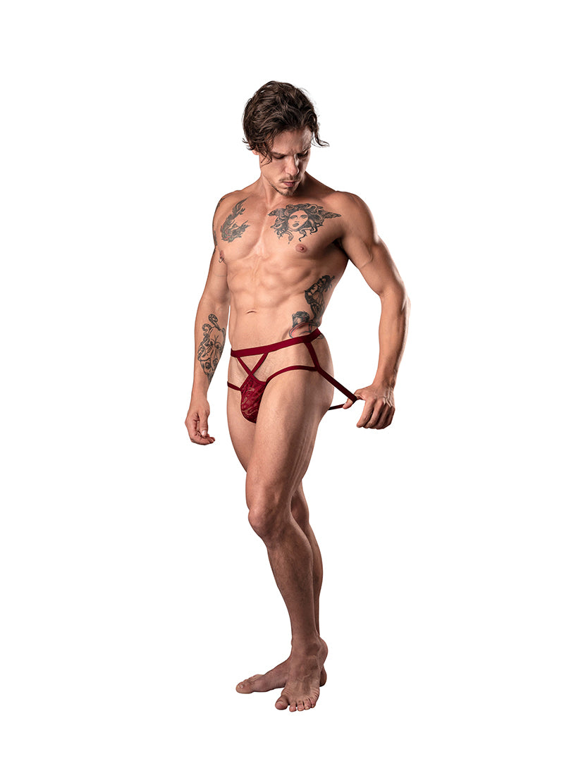 Male Power Lucifer Lace Strappy Jock