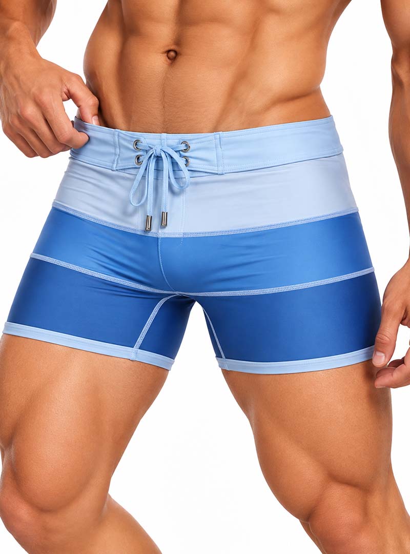 Brad's Blue Trunk, Men's Swimwear