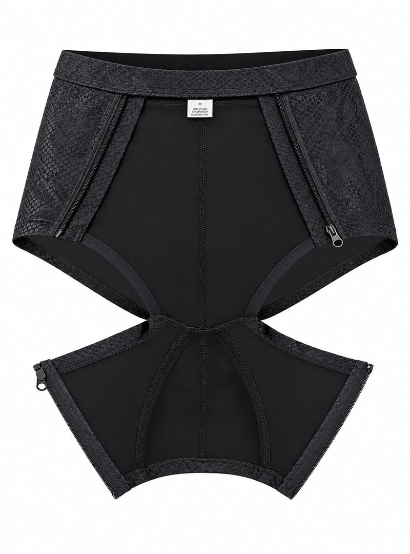 Cutout Zip Trunk