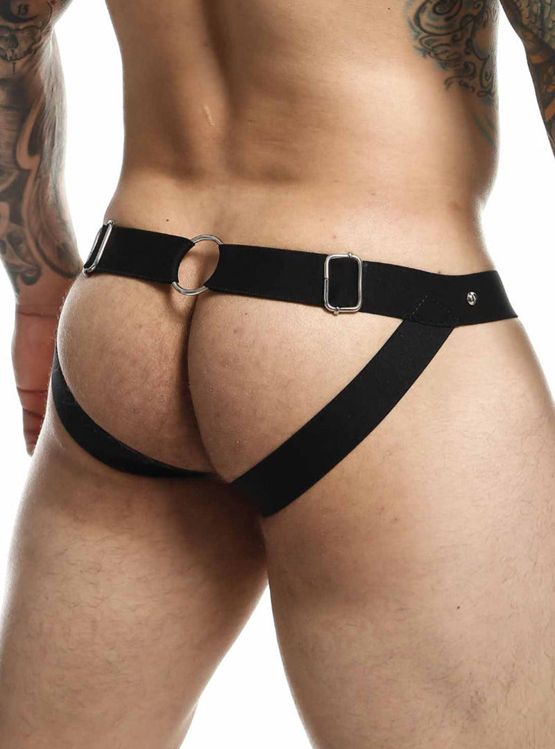 DNGEON Peekaboo Jock BLACK