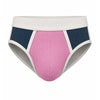 Navy Pink Essential Sport's Brief Front