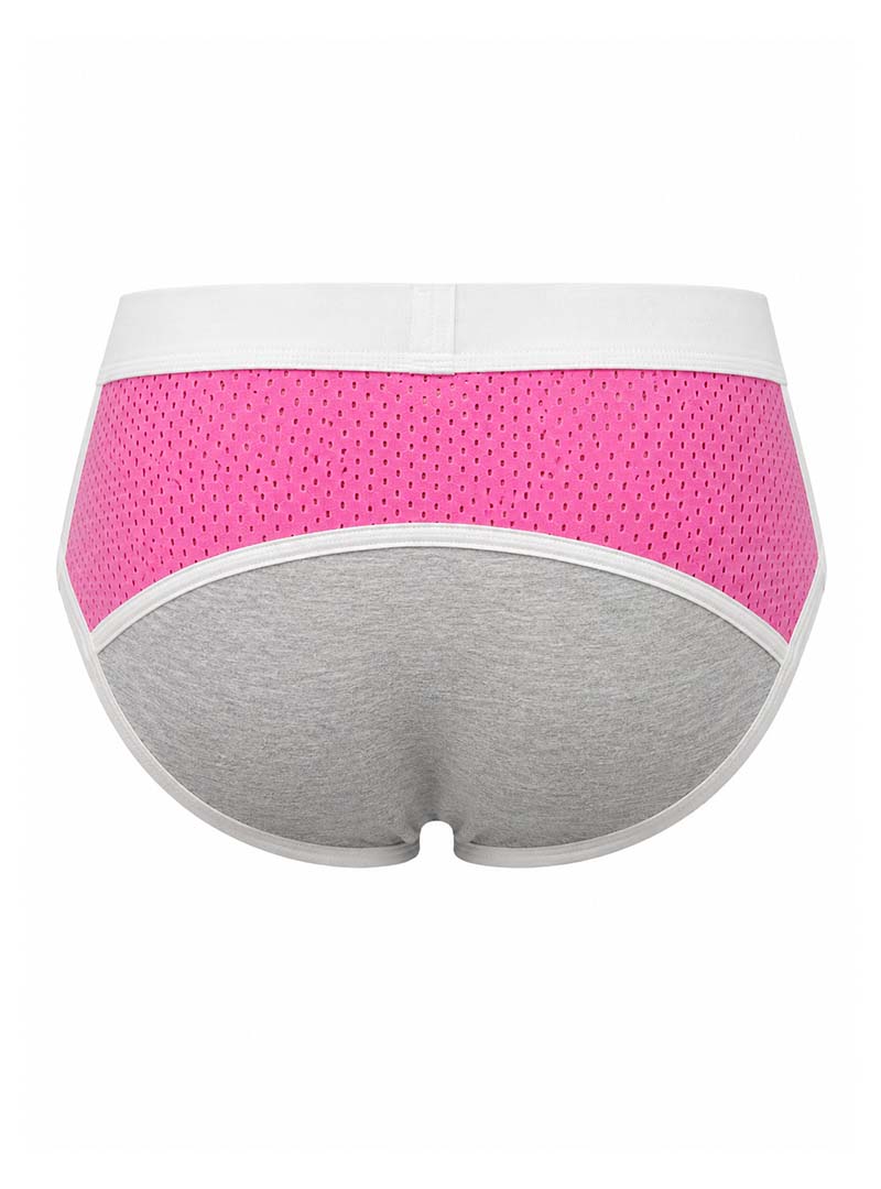 Navy Pink Essential Sport's Brief Back