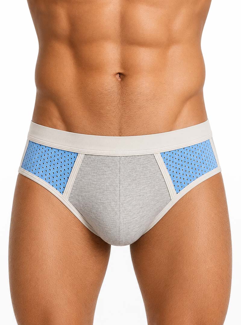 Royal Grey Essential Sport's Brief Front