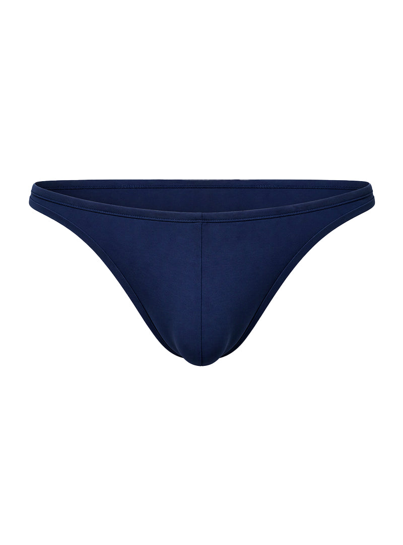 Navy Fizx SleekLine Rayon Thong With Plus Pouch on a white background
