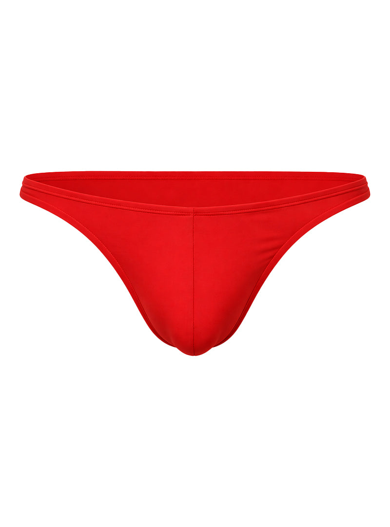 Red Fizx SleekLine Rayon Thong With Plus Pouch on a white background