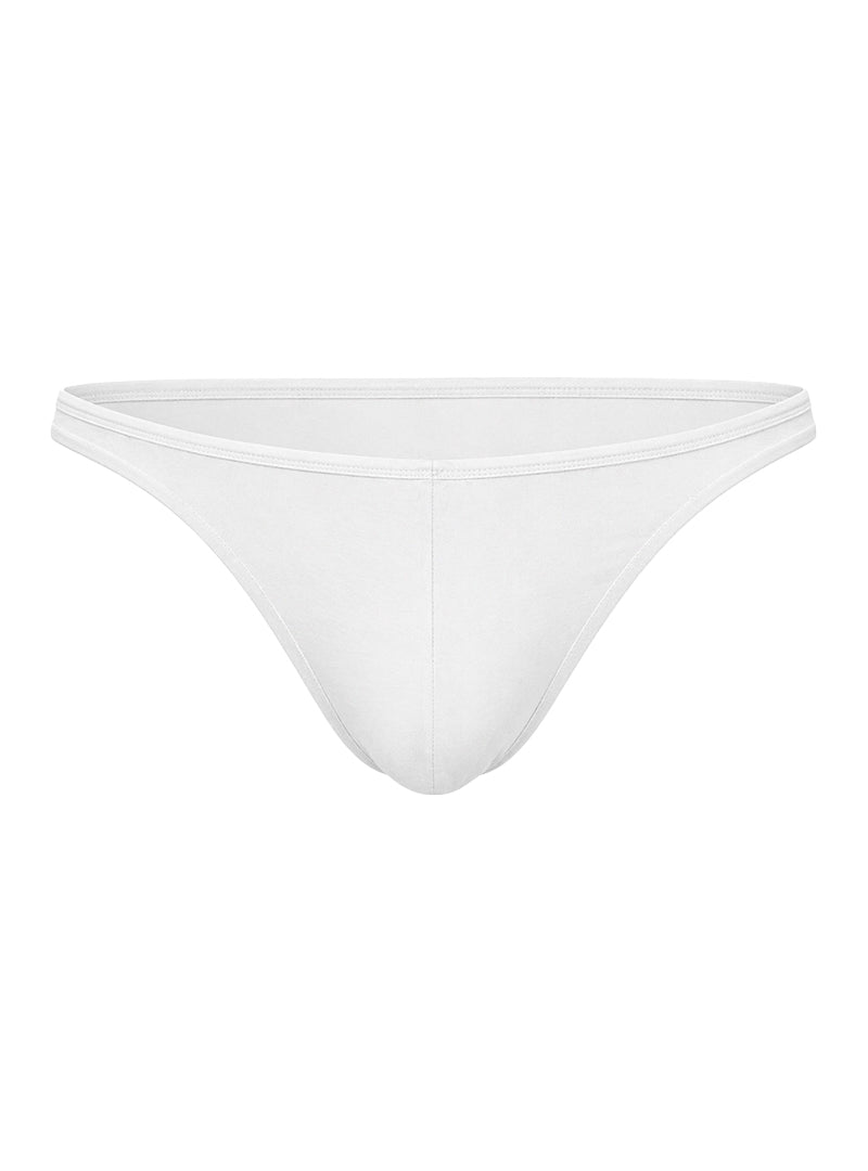 White Fizx SleekLine Rayon Thong With Plus Pouch on a white background
