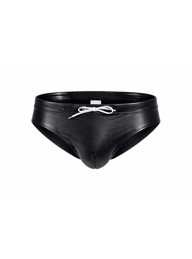 Black Fizx Swim Bikini with Removable Push Pad, Men's Swimwear on a white background