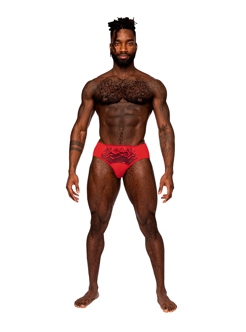 MALE POWER SASSY LACE BIKINI SOLID POUCH