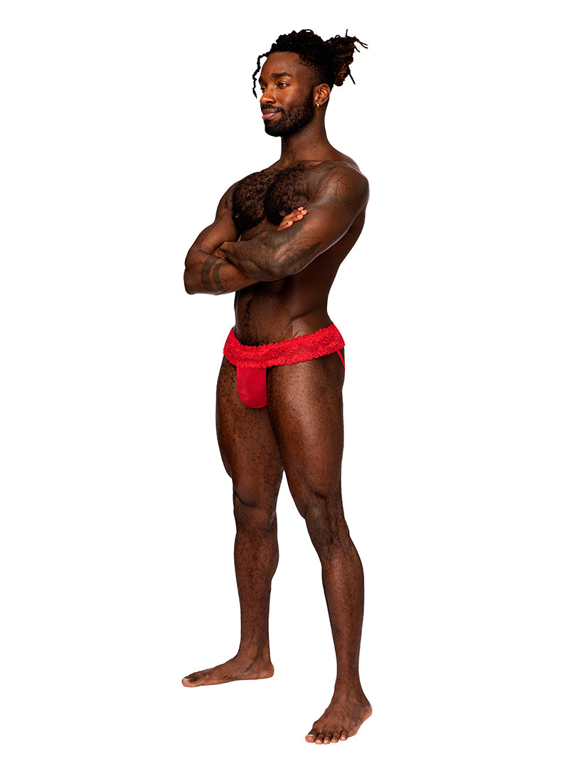 MALE POWER SASSY LACE SKIRT JOCK