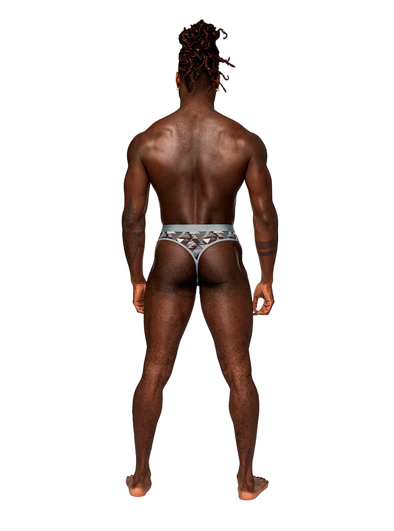 MALE POWER SHEER PRINTS THONG