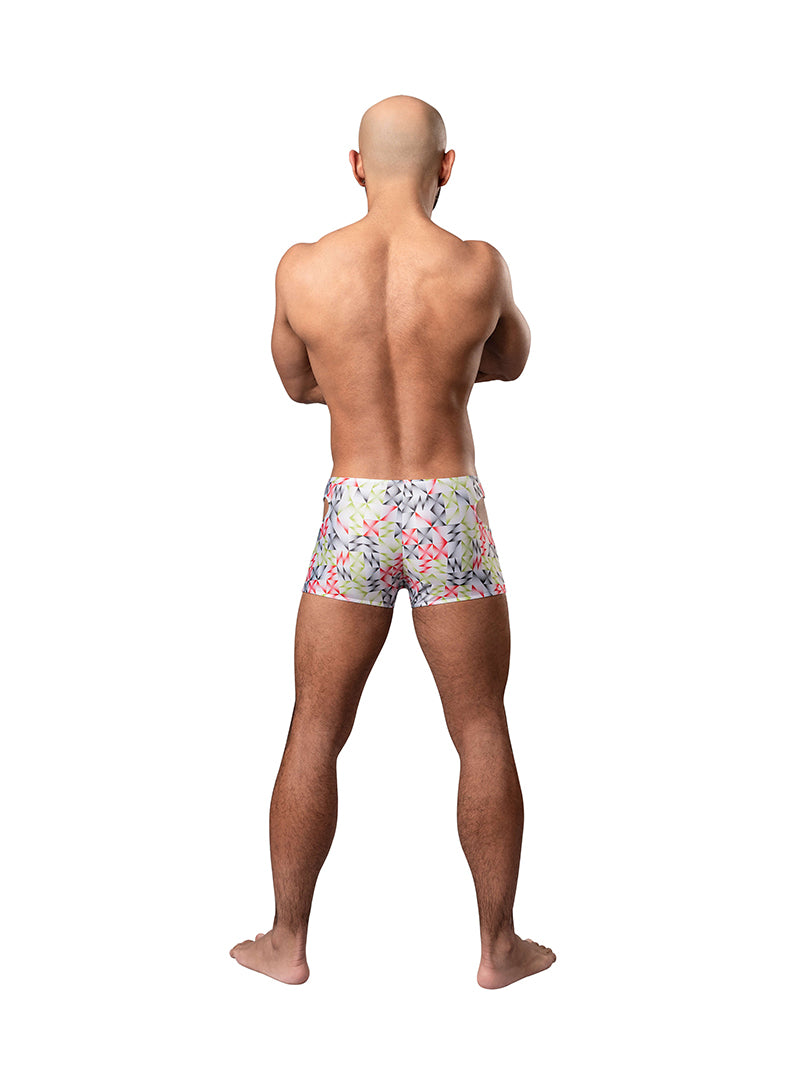 Male Power Cutout Mini Short