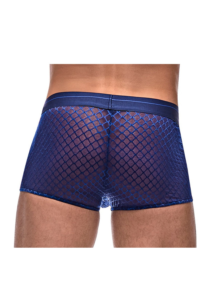 Male Power Diamond Mesh Mini Trunk