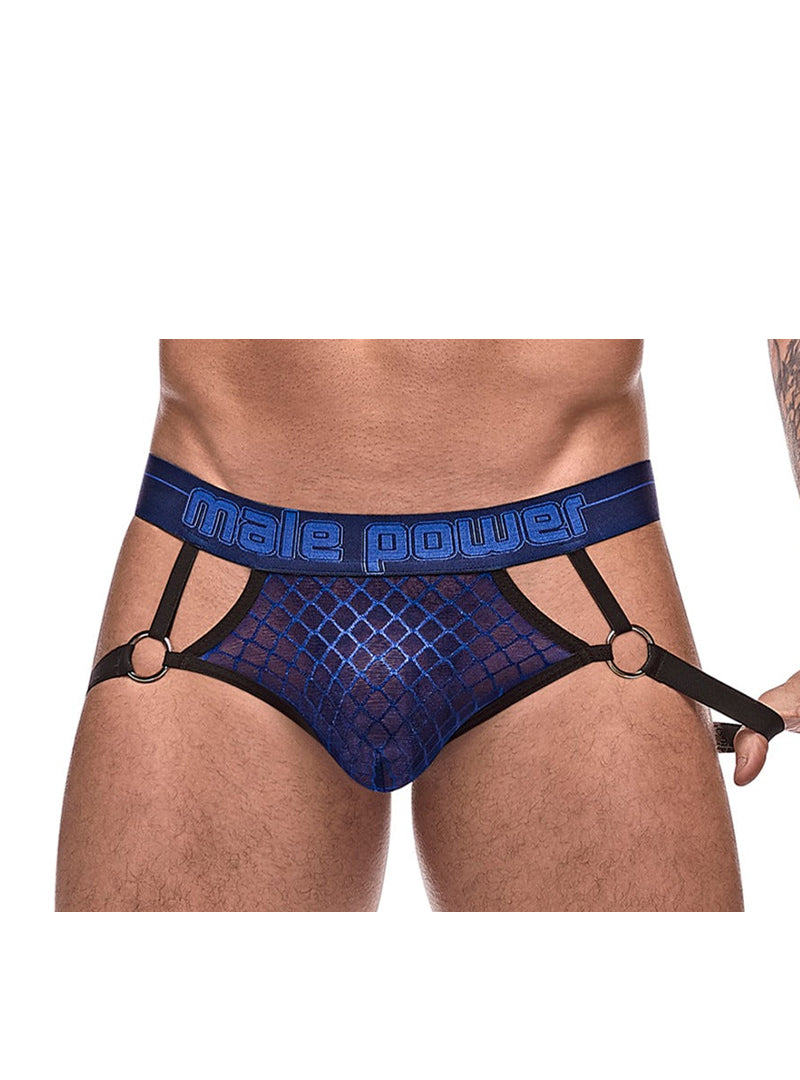 Male Power Diamond Mesh Ring Jock