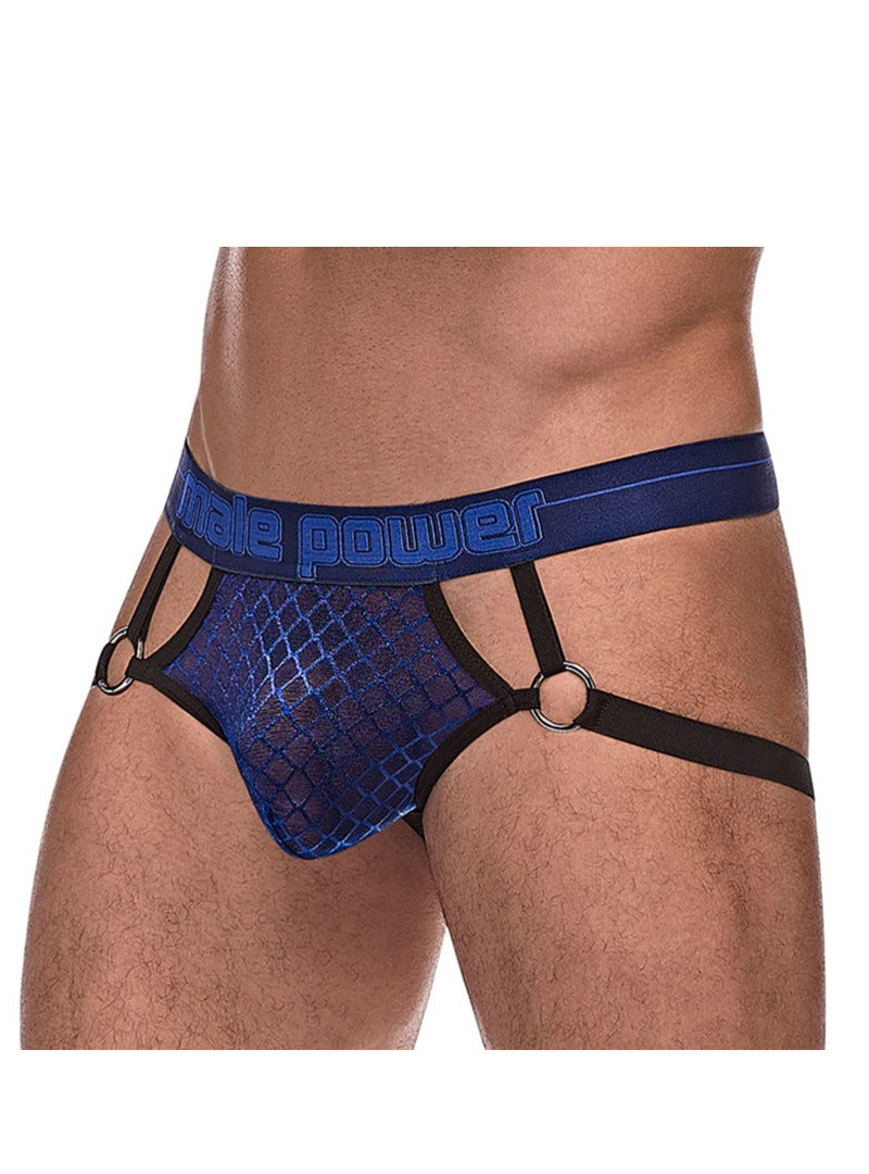 Male Power Diamond Mesh Ring Jock