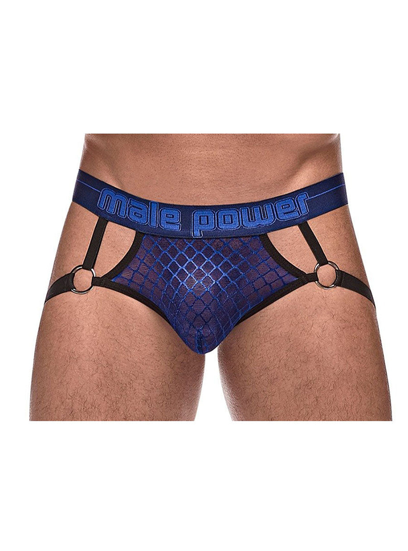 Male Power Diamond Mesh Ring Jock
