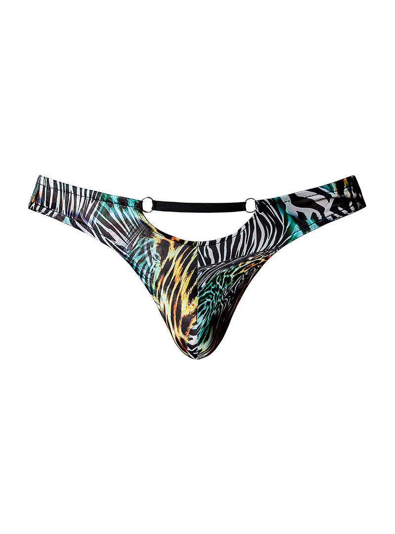 Male Power Go Wild Adjustable Thong with Rings