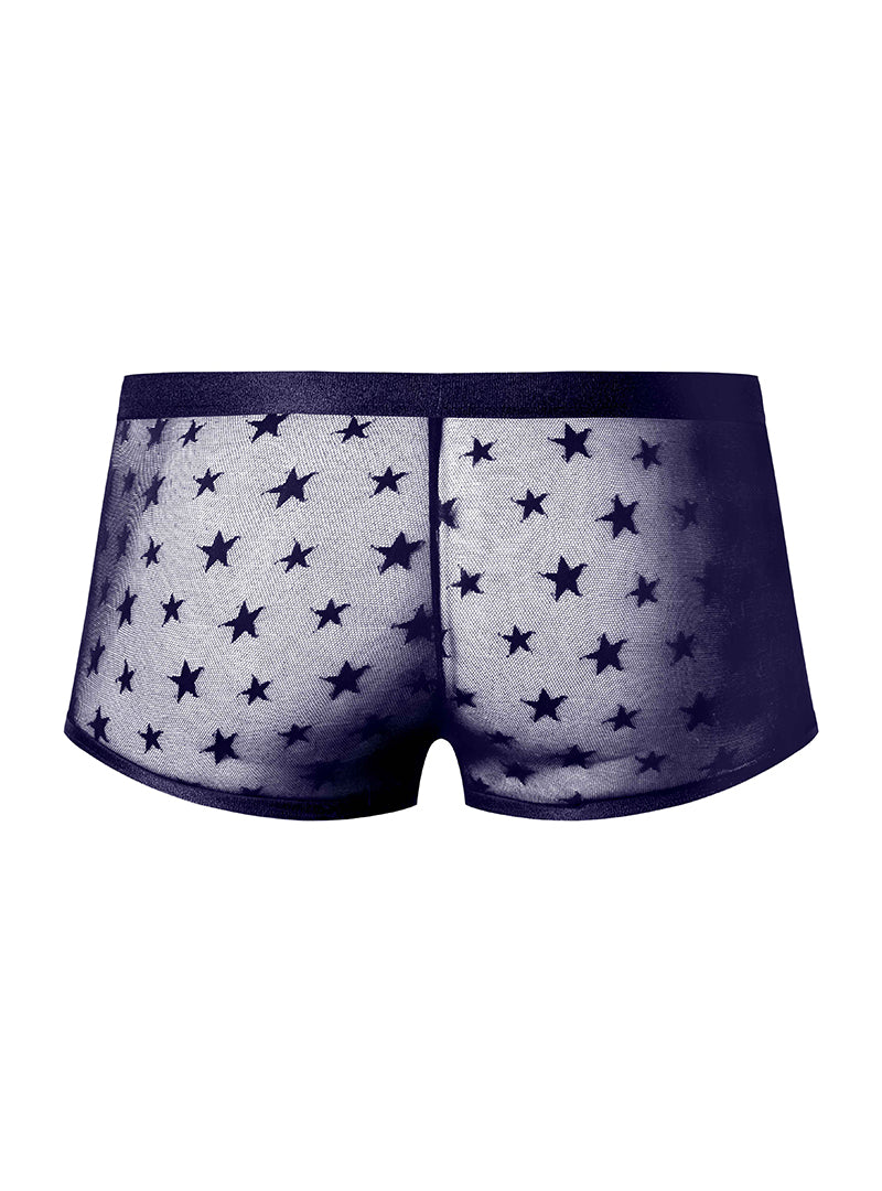 Male Power Love Star Mini Short with Ring