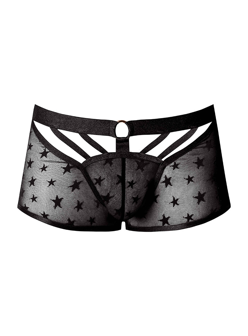 Male Power Love Star Mini Short with Ring