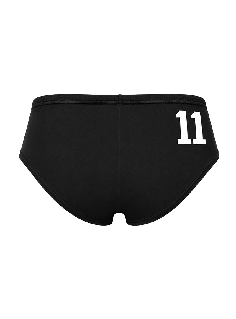 Black Pride Justin Brief, Quick Drying Men's Swimwear Back Side
