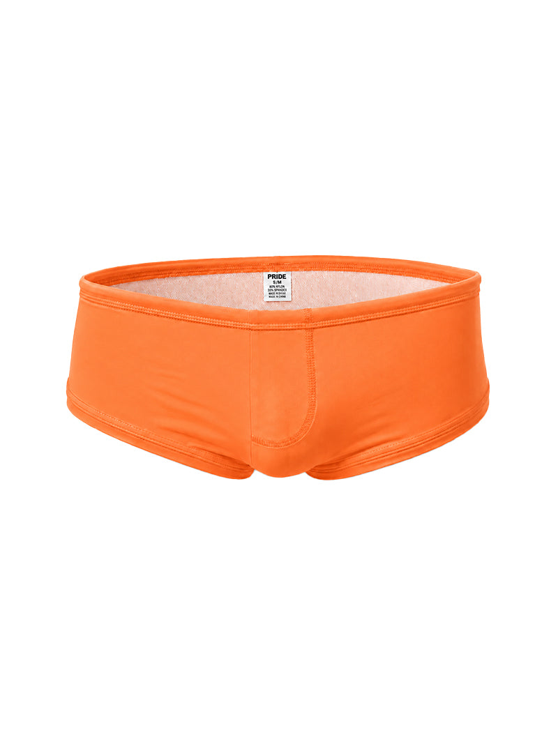 Orange Pride Justin Brief, Quick Drying Men's Swimwear Front