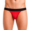 Man Wearing a Red Pride Mesh Sock, Men's Bold Mesh Underwear