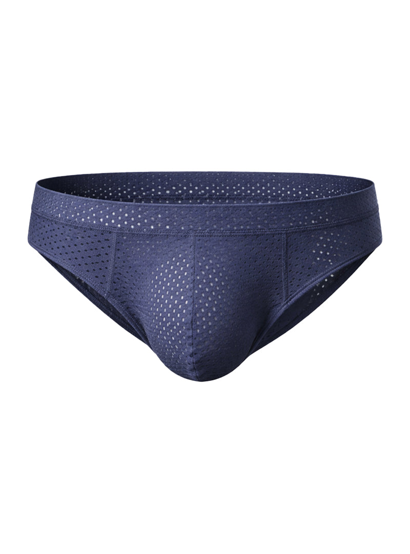 Navy Pride Mesh Bunz Brief with Plus Pouch, Men's Mesh Underwear