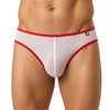 White Pride Mesh Gossamer Bikini Front