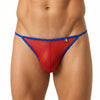 Red Pride Mesh Gossamer G-String Front
