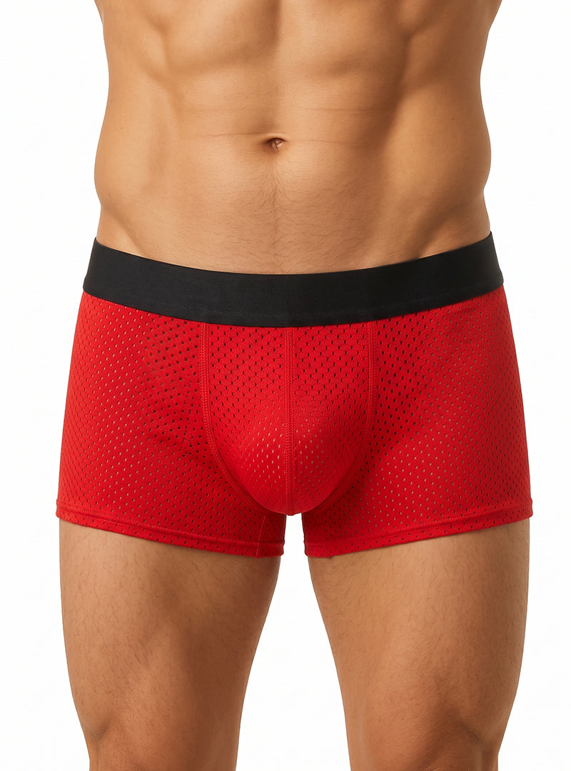 Red Pride Mesh Trunk Front
