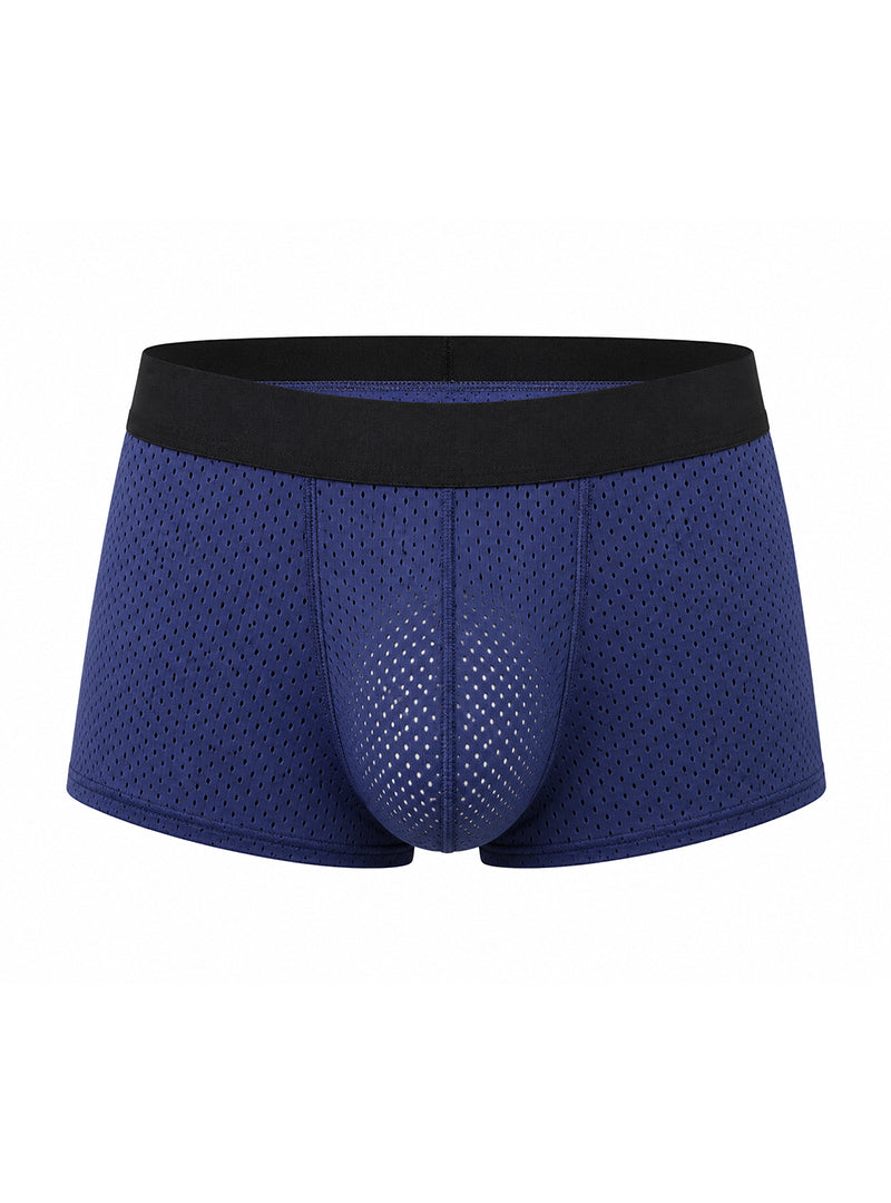 Navy Pride Mesh Trunk Front