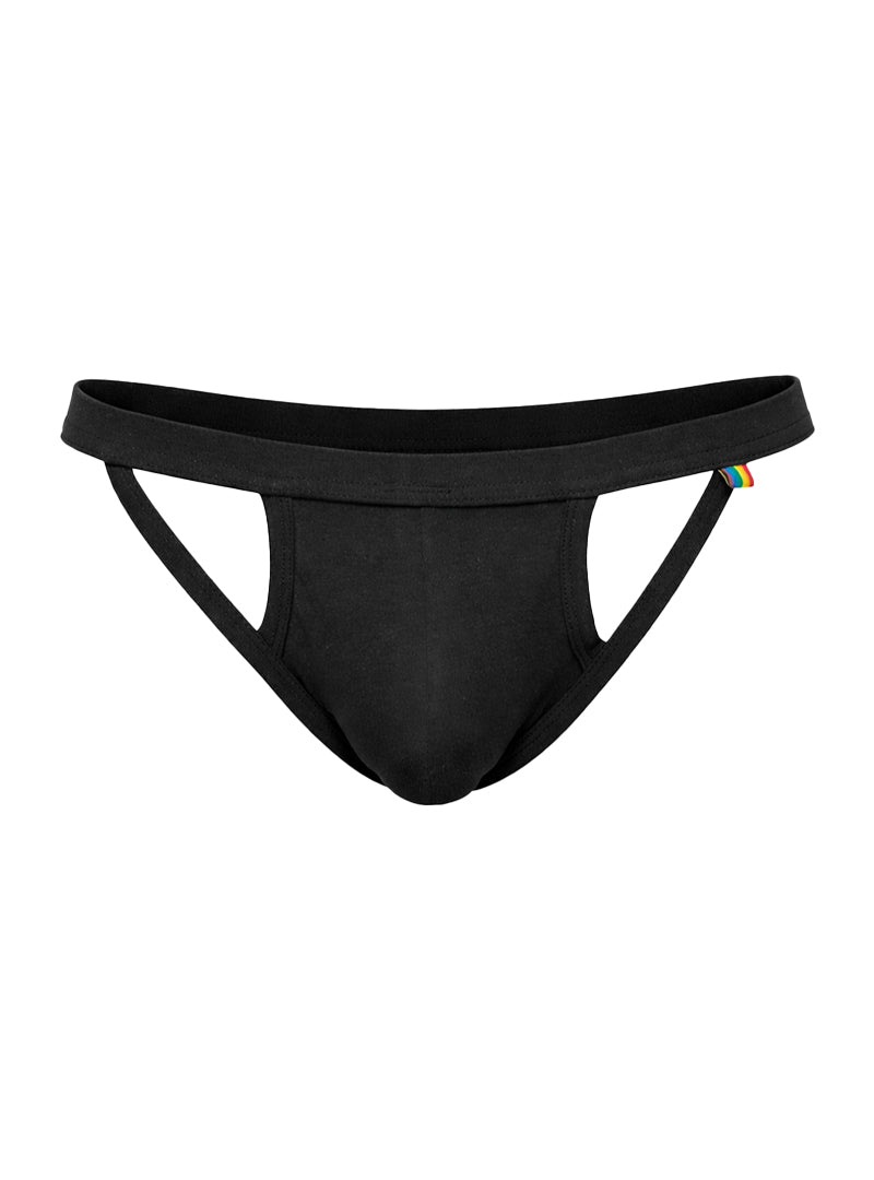 Pride Solid Slinger G-String for Men Black