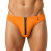 Orange Pride Zip It Thong Front