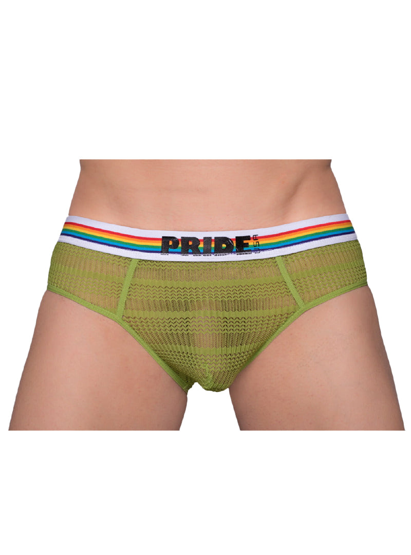 Pride Sheer Mesh Archery Brief