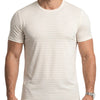 White Seamless Active Nylon T-Shirt Front