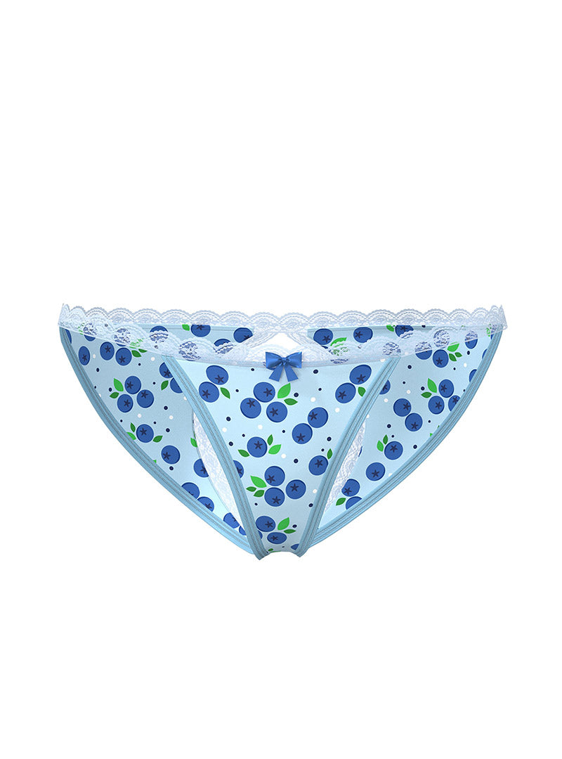 Split Back & Crotchless Panty w/ Lube