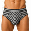 grey striped Stretch Comfort Brief front